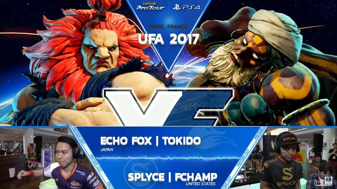 【スト５】SFV: FOX Tokido vs SPLYCE FChamp – UFA 2017 Top 8 – CPT 2017