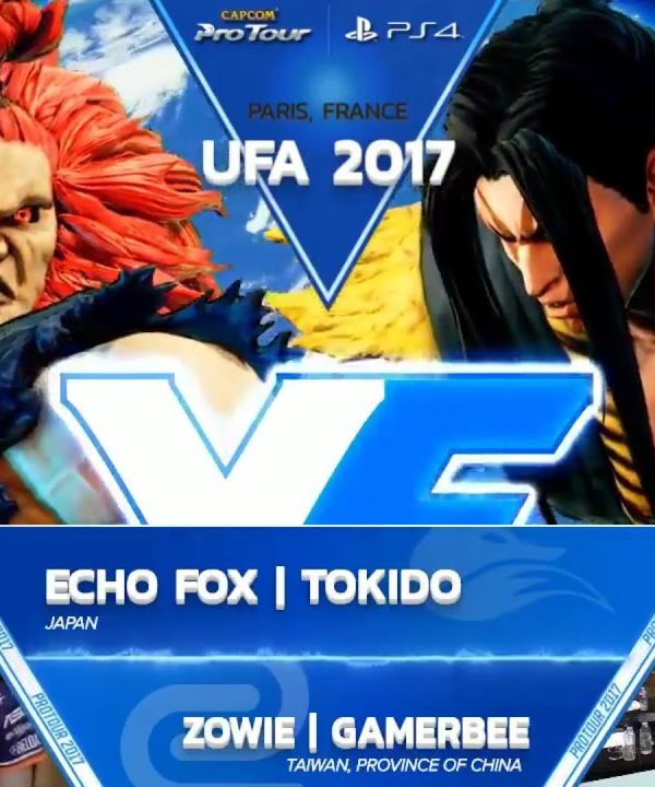 【スト５】SFV: FOX Tokido vs ZOWIE Gamerbee – UFA 2017 Top 8 – CPT 2017