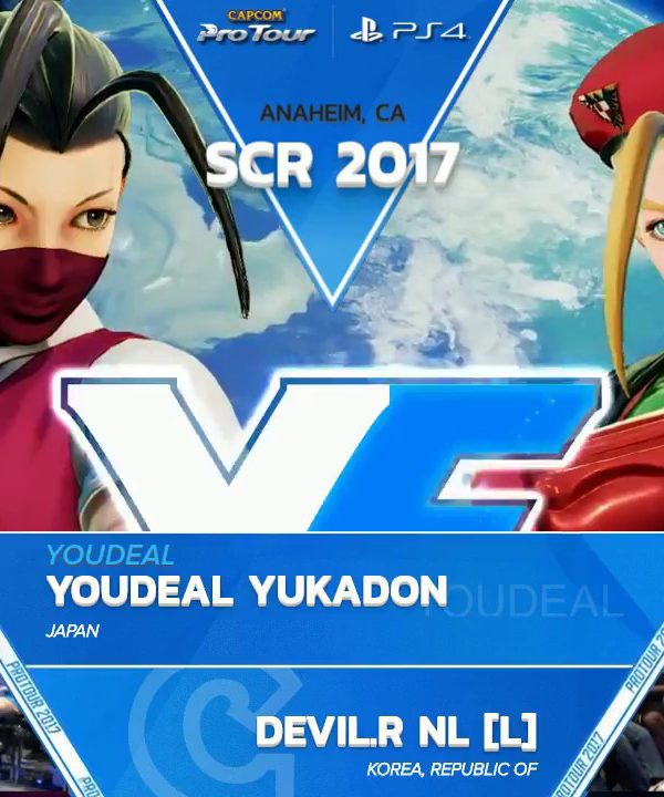 【スト５】SFV: YOUDEAL Yukadon vs. Devil.R NL – SCR 2017 Grand Final – CPT 2017